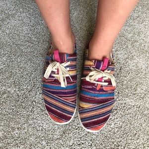 TOMS Tennis Shoes Colorful